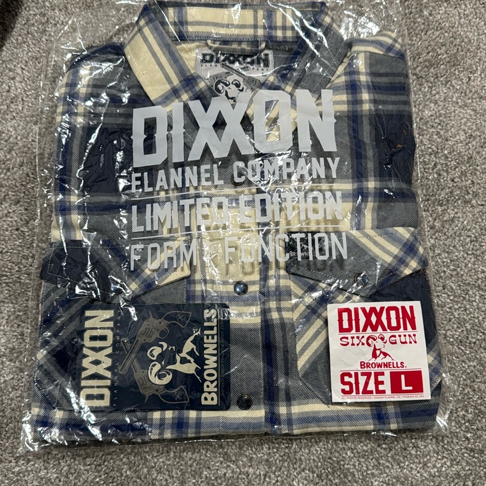 DIXXON Brownells Flannel LIMITED EDITION Women’s Size: Large Brand New